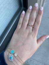 Load image into Gallery viewer, 14K Gold Evil Eye Diamond Baguette Bracelet
