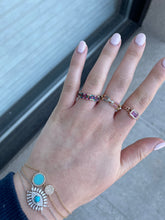 Load image into Gallery viewer, 14K Rose Gold Rainbow Gemstone Ring
