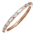 Load image into Gallery viewer, 14K Gold Diamond Baguette Ring
