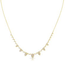 Load image into Gallery viewer, 14K Gold Diamond Pears Necklace
