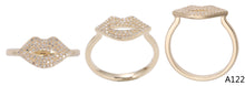 Load image into Gallery viewer, 14K Gold Large Diamond Lip Ring
