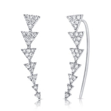 Load image into Gallery viewer, 14K Yellow Gold Graduated Triangle Crawlers
