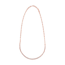 Load image into Gallery viewer, 14K Gold Diamond Bezel Necklace with Paperclip Chain
