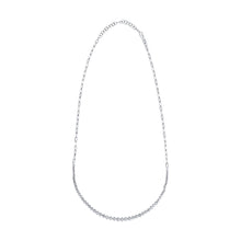 Load image into Gallery viewer, 14K Gold Diamond Bezel Necklace with Paperclip Chain
