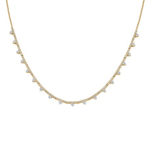Load image into Gallery viewer, 14K Gold Diamond Spike Necklace
