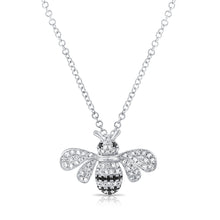 Load image into Gallery viewer, 14K Gold Diamond Bee Necklace
