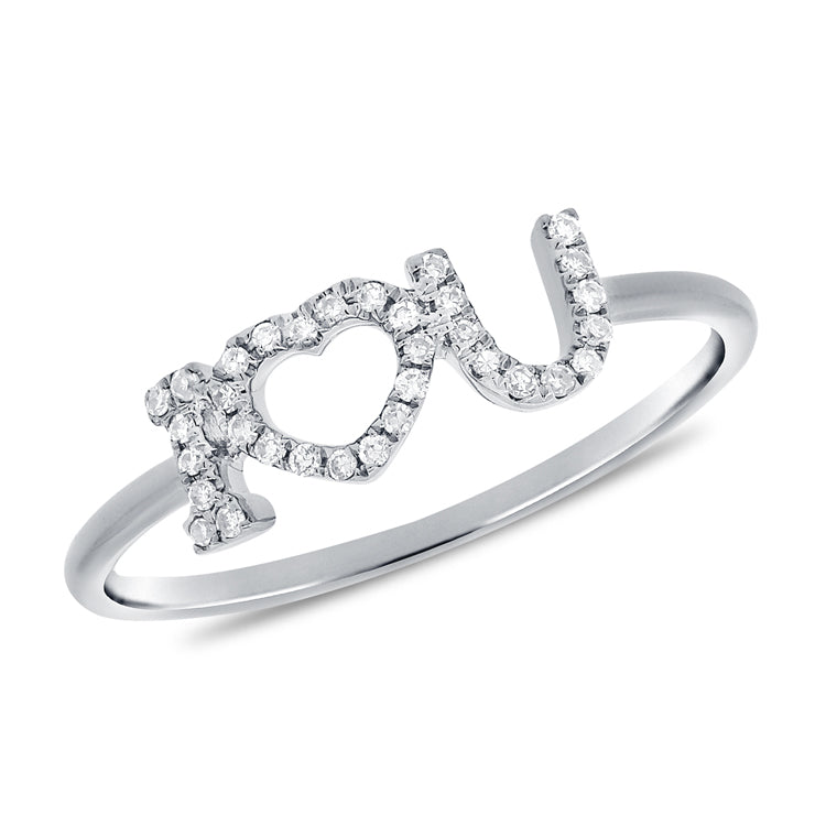 14K Gold I Heart You Ring