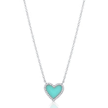 Load image into Gallery viewer, 14K Gold Medium Turquoise Heart
