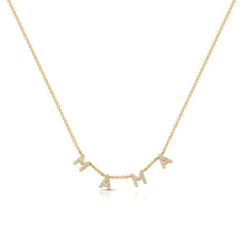Load image into Gallery viewer, 14K Yellow Gold Diamond MAMA Necklace
