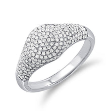 Load image into Gallery viewer, 14K Gold Diamond Signet Ring
