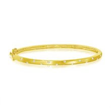 Load image into Gallery viewer, 14K Gold Confetti Collection Small Diamond Bangle
