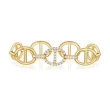 Load image into Gallery viewer, 14K Yellow Gold Diamond Link Bracelet
