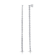 Load image into Gallery viewer, 14K Gold 3 Prong Diamond Drop Earrings
