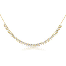 Load image into Gallery viewer, 14K Gold Pear Shape Diamond Necklace
