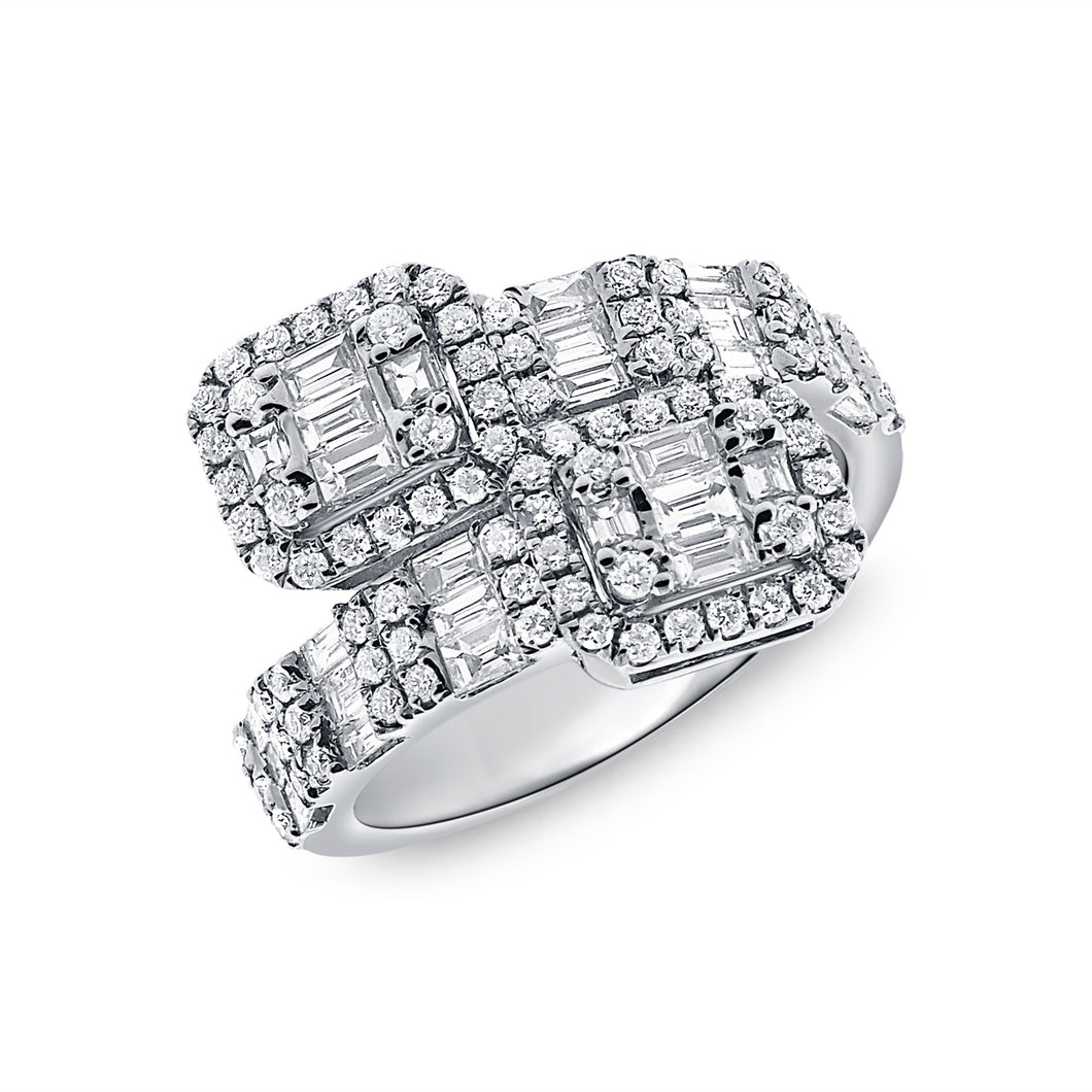 14K Gold Chain and Baguette Wrap Ring