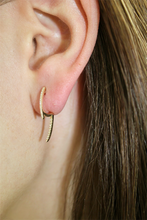 Load image into Gallery viewer, 14K Yellow Gold Diamond Spike Studs
