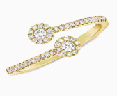 Load image into Gallery viewer, 14K Gold Diamond Wrap Ring
