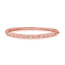 Load image into Gallery viewer, 14K Gold Confetti Collection Small Diamond Bangle
