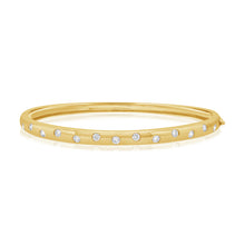 Load image into Gallery viewer, 14K Gold Confetti Collection Diamond Bangle
