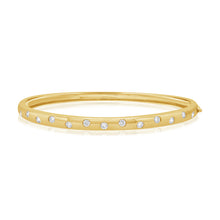 Load image into Gallery viewer, 14K Gold Confetti Collection Large Diamond Bangle
