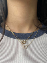 Load image into Gallery viewer, 14k Yellow Gold Open Pear Drop Necklace
