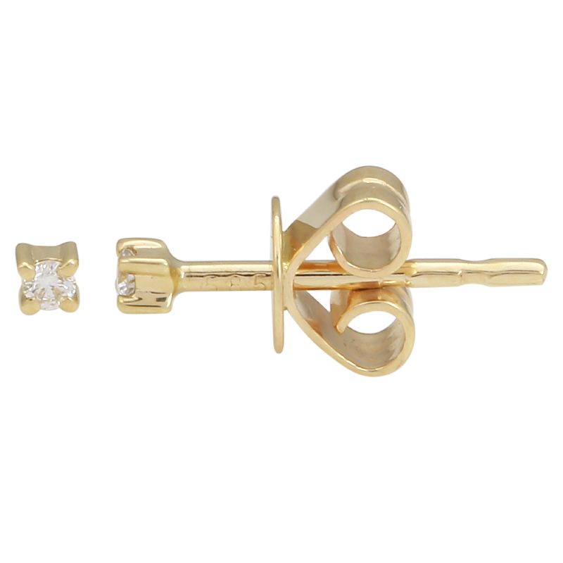 14K Gold Diamond Stud (sold as single)