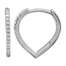 Load image into Gallery viewer, 14K Gold Diamond Huggie Earrings
