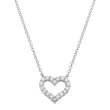 Load image into Gallery viewer, 14K Gold Open Heart Necklace
