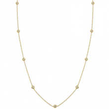 Load image into Gallery viewer, 14K Gold Diamond-by-yard Necklace
