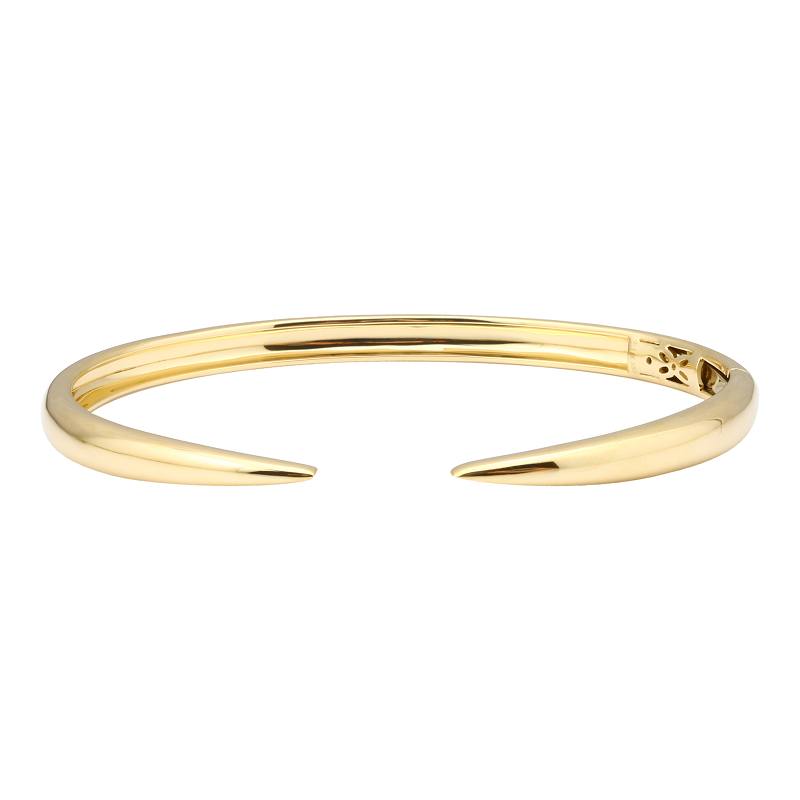 14k Yellow Gold Open Claw Bangle