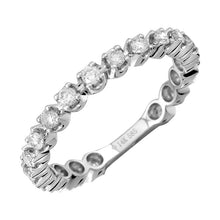 Load image into Gallery viewer, 14K Gold Crown Prong Diamond Band
