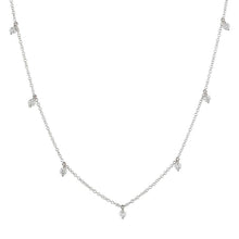 Load image into Gallery viewer, 14K Gold Hanging Diamond Necklace
