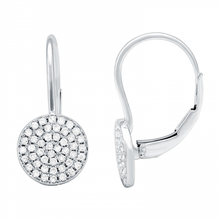 Load image into Gallery viewer, 14K Gold Round Diamond Earrings
