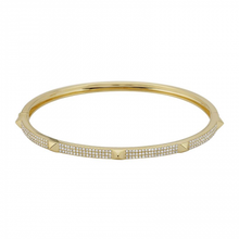 Load image into Gallery viewer, 14K Diamond Medium Spike Bangle
