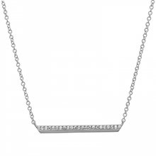 Load image into Gallery viewer, 14K Gold Diamond Bar Necklace
