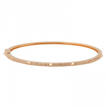 Load image into Gallery viewer, 14K Gold Diamond Small Spike Bangle
