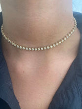 Load image into Gallery viewer, 14K Gold 4 Carat Diamond Choker
