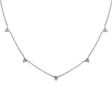 Load image into Gallery viewer, 14K Gold Triple Diamond Necklace
