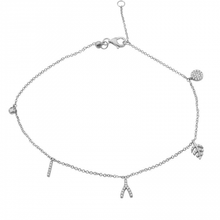 Load image into Gallery viewer, 14K Gold Diamond Anklet

