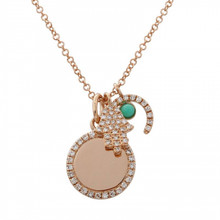 Load image into Gallery viewer, 14K Gold Diamond Multi Charm Necklace
