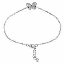Load image into Gallery viewer, 14K Gold Butterfly Diamond Bracelet
