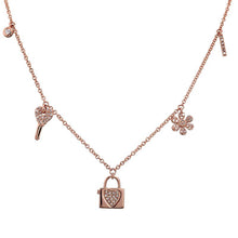 Load image into Gallery viewer, 14K Gold Diamond Charm Necklace
