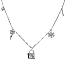 Load image into Gallery viewer, 14K Gold Diamond Charm Necklace
