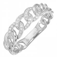 Load image into Gallery viewer, 14K Gold Diamond Cuban Link Ring
