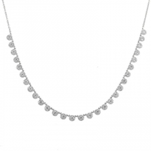 Load image into Gallery viewer, 14K White Gold Diamond Necklace
