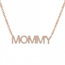 Load image into Gallery viewer, 14K Gold Mommy Diamond Necklace
