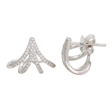 Load image into Gallery viewer, 14K Gold Caged Lobe Stud Earrings
