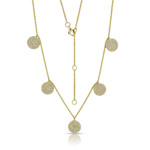 CIRCLE DISC MULTI-CHARM NECKLACE – K.MICHAEL Jewelry