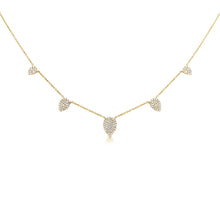 Load image into Gallery viewer, 14K Gold Diamond Pear Necklace
