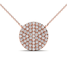 Load image into Gallery viewer, 14K Gold Diamond Small Circle Necklace
